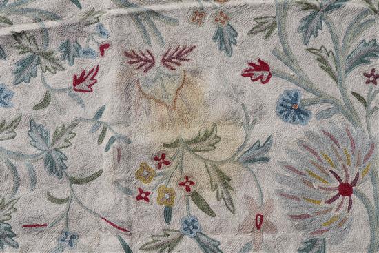 A pair of Cashmere chain-stitch rugs or wall hangings 270 x 180cm